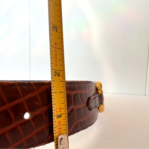 Vintage Alligator Print Belt - Picture 9 of 9